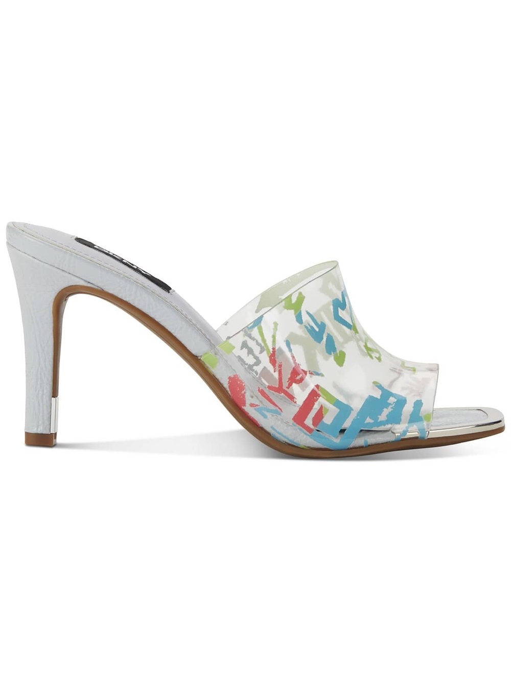 DKNY Women’s Bronx Graffiti Print Dress Sandals
